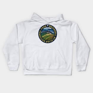 Wrangell-St. Elias National Park and Preserve circle Kids Hoodie